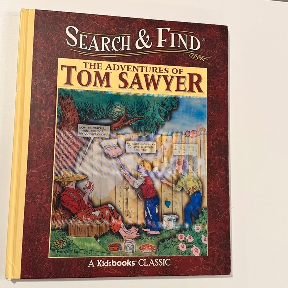 Tom Sawyer Search & Find Book - Lenticular Cover Image! Kidsbooks Classic 2007 - Picture 3 of 10